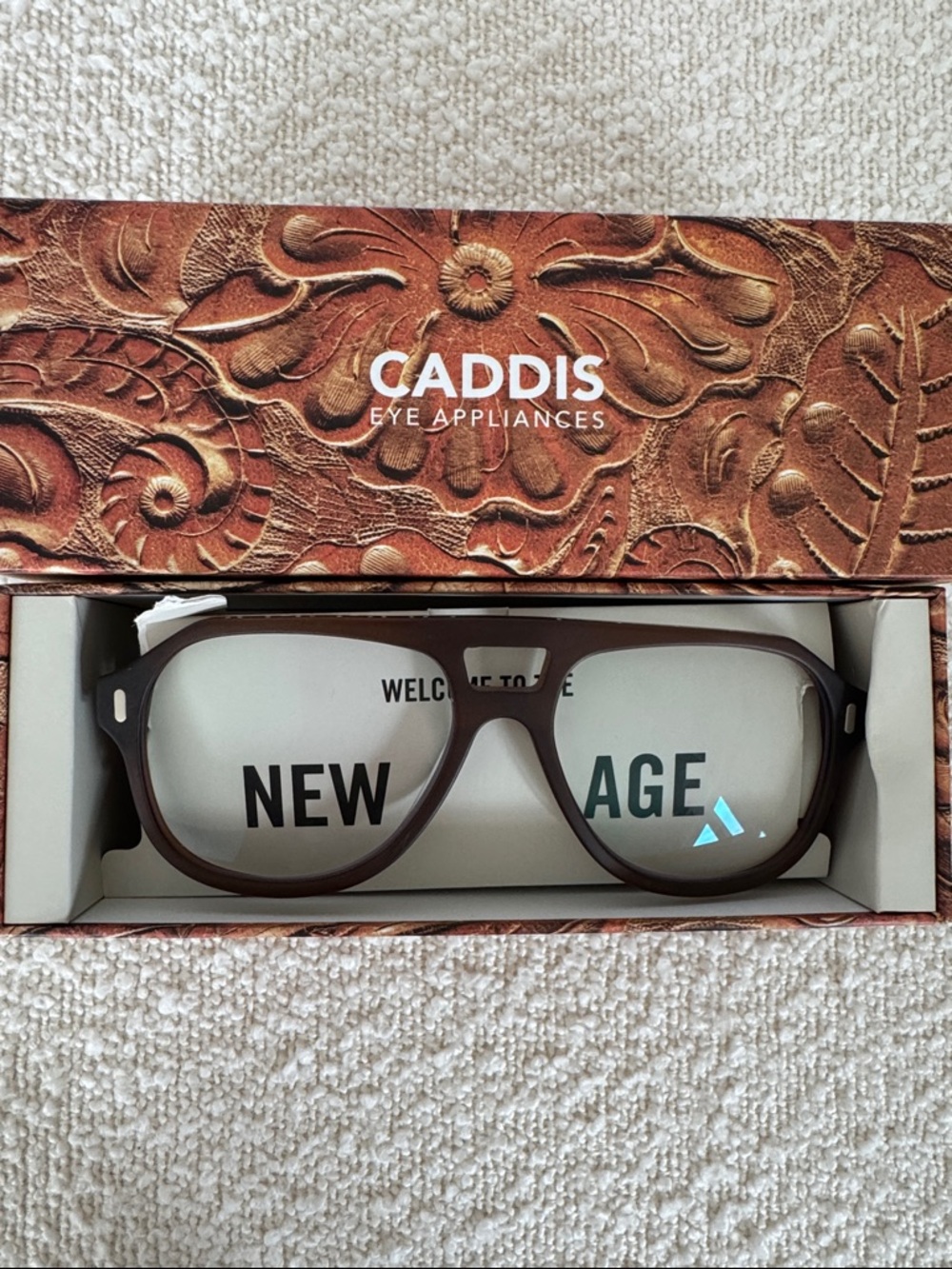 Caddis Women's Brown Fashion Glasses - New Age Frame